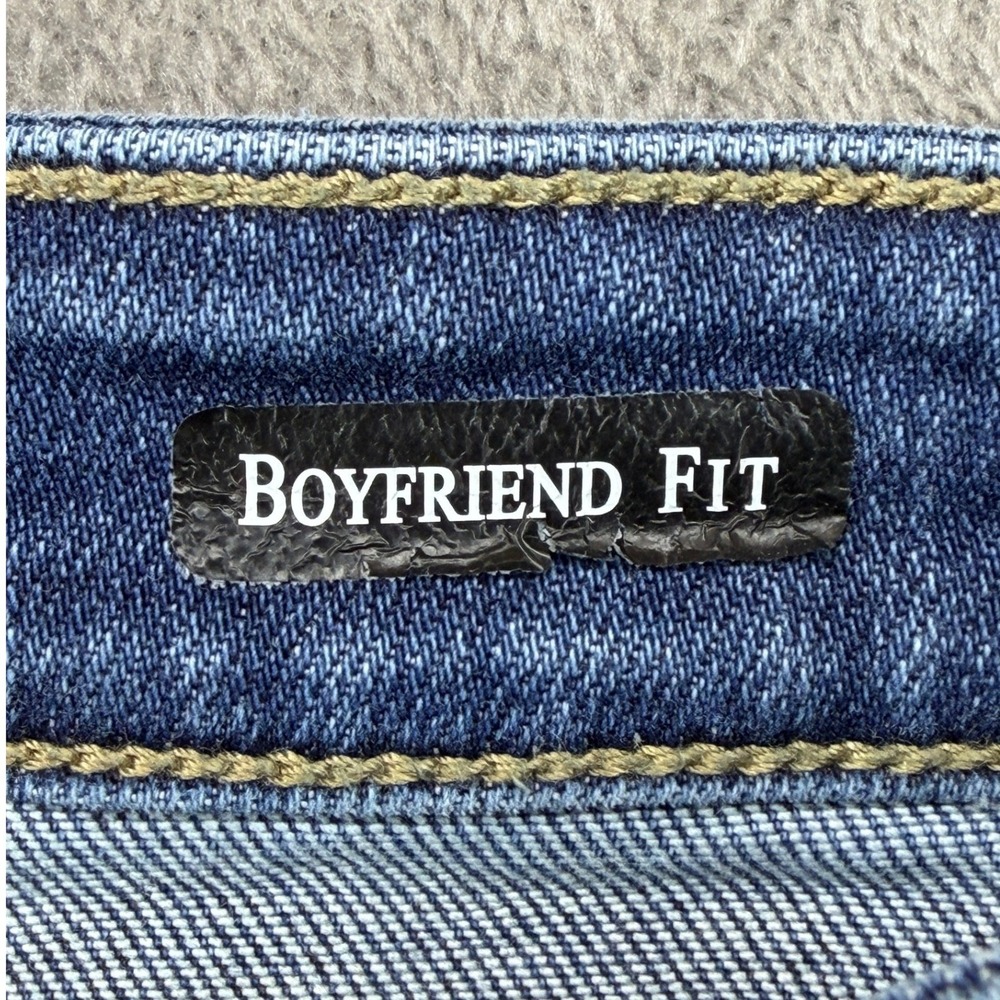 Judy Blue Jeans Womens 13/31 Boyfriend Fit Blue JB82624DK Stretch Dark Wash EUC - Picture 8 of 10
